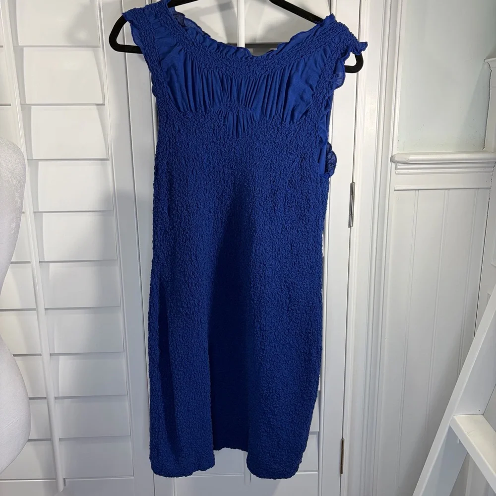 Anthropologie Ruffle-Trim Textured
Mini Dress - Picture 4 of 4